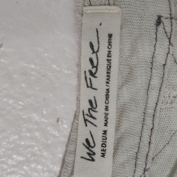 We The Free Melody Pintuck Linen and Cotton Henley Size M - Picture 3 of 4